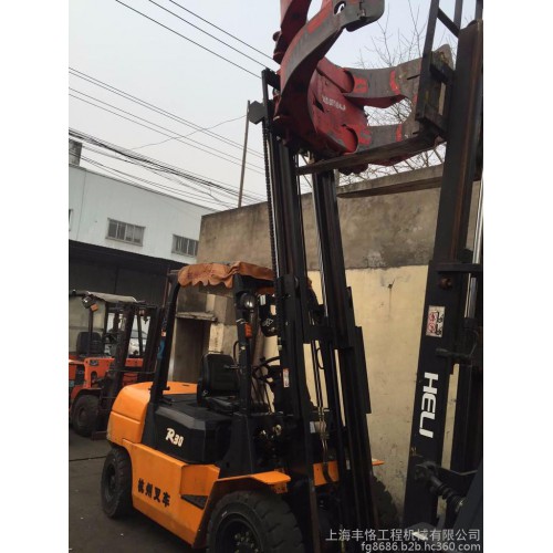 杭州夹包叉车 转让二手合力3吨合力夹包叉车