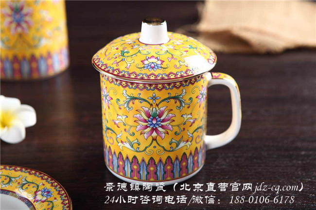 北京景德镇陶瓷办公四件套批发价格