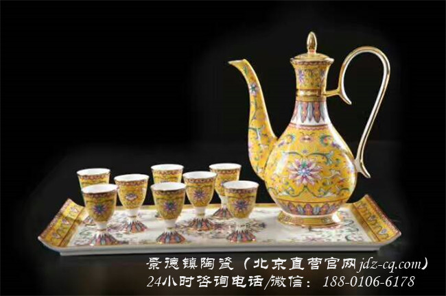 北京景德镇陶瓷酒具定制厂家 北京景德镇陶瓷酒具批发价格