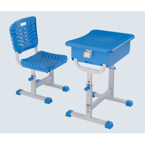 单人ABS塑料套管课桌椅 600*400*760mm