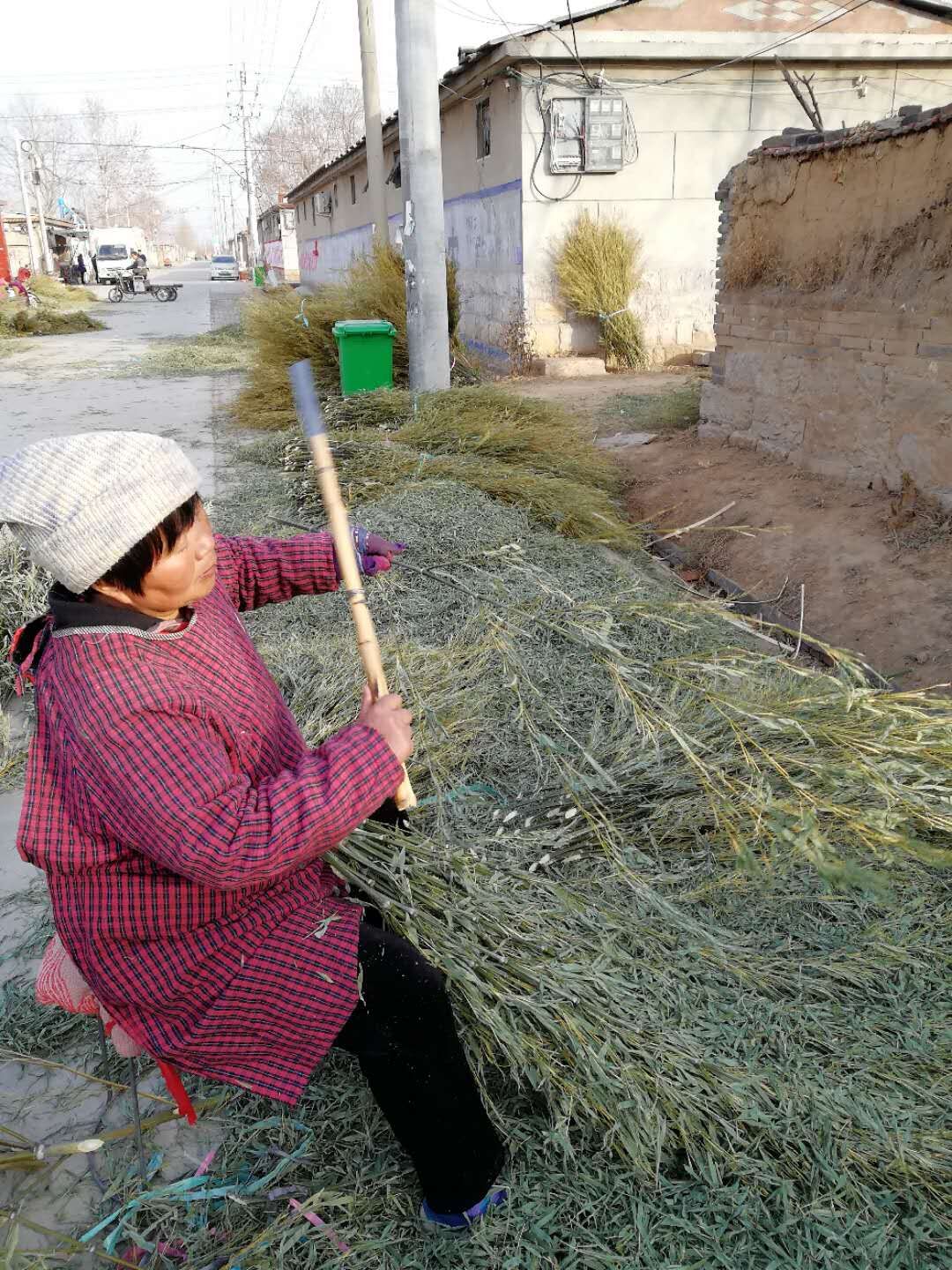 扫帚加工流程