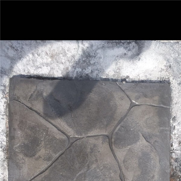 现场压模地坪小样块制作