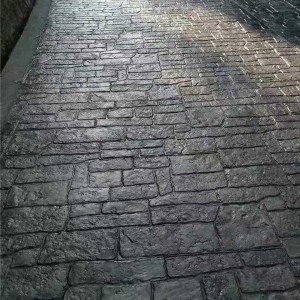 浙江绍兴压花地坪施工现场