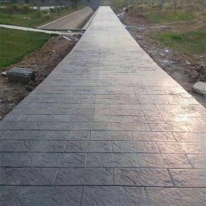 江苏彩色压花地坪现场