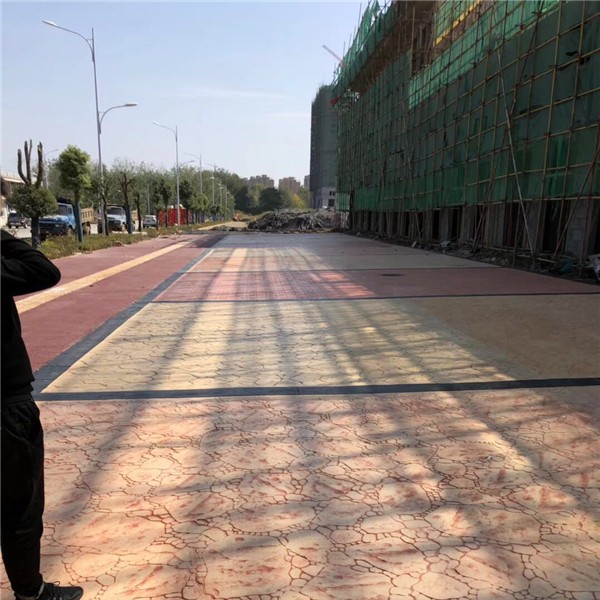 彩色水泥压花地坪