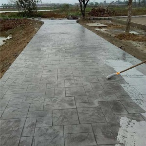 彩色水泥压花地坪/彩色压花地坪/花型彩色压花地坪