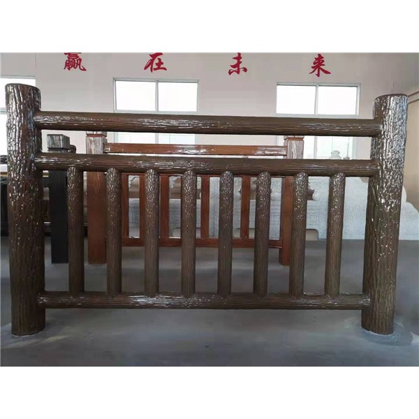 仿树皮八步栏杆