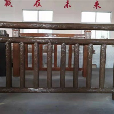 仿树皮八步栏杆